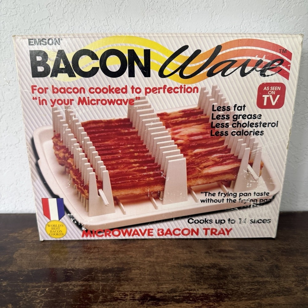 Original Emson Bacon Wave Microwave Bacon Tray "As Seen On TV" New In Box